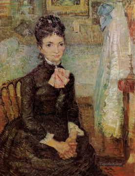 ヴィンセント・ヴァン・ゴッホ Painting - ゆりかごのそばに座る女性 フィンセント・ファン・ゴッホ